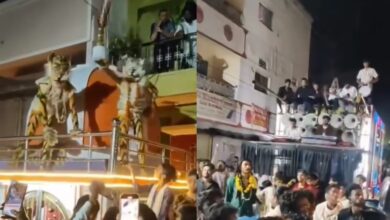 मोहर्रम के जुलूस के दौरान मंदिर पर चढ़कर शेर नाचा, पढ़े पूरी खबर