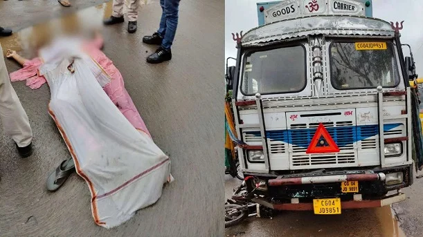 बाइक सवार दम्पति ट्रक की चपेट में आया, दो की मौत 2 गंभीर बाइक सवार दम्पति ट्रक की चपेट में आया, दो की मौत 2 गंभीर