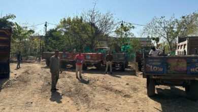 रेत का अवैध परिवहन करते 5 ट्रैक्टर जब्त