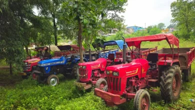 रेत का अवैध खनन परिवहन, 18 ट्रैक्टर जब्त