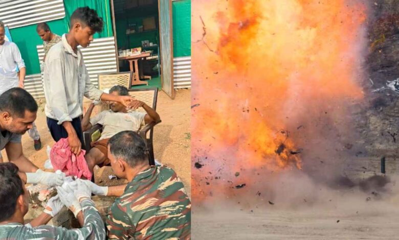 प्रेशर आईईडी की चपेट में आने से ग्रामीण घायल प्रेशर आईईडी की चपेट में आने से ग्रामीण घायल