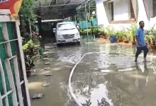 बारिश का कहर, मंत्री के घर में घुसा पानी