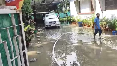 बारिश का कहर, मंत्री के घर में घुसा पानी