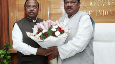 केंद्रीय जनजातीय मंत्री ओरांव से आदिम जाति कल्याण मंत्री नेताम ने की भेंट केंद्रीय जनजातीय मंत्री ओरांव से आदिम जाति कल्याण मंत्री नेताम ने की भेंट