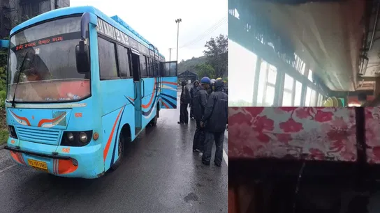 मजदूरों की जान के साथ बड़ा खिलवाड़, पिकअप और ड्रॉप के लिए इस्तेमाल कर रहे जर्जर बस मजदूरों की जान के साथ बड़ा खिलवाड़, पिकअप और ड्रॉप के लिए इस्तेमाल कर रहे जर्जर बस