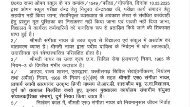 प्राचार्य निलंबित: अनुचित टिप्पणी पर कार्रवाई