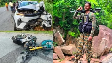 कार और बाइक की भिड़ंत में जवान की मौत