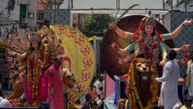 विगत 48 वर्षों की परम्परानुसार क्वांर नवरात्र पर्व में दो बड़ी छोटी बहनों का जमींपर हुआ मिलन