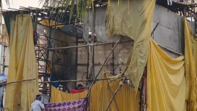 दुर्गा पंडाल में लगी आग, शॉर्ट सर्किट से हुआ हादसा