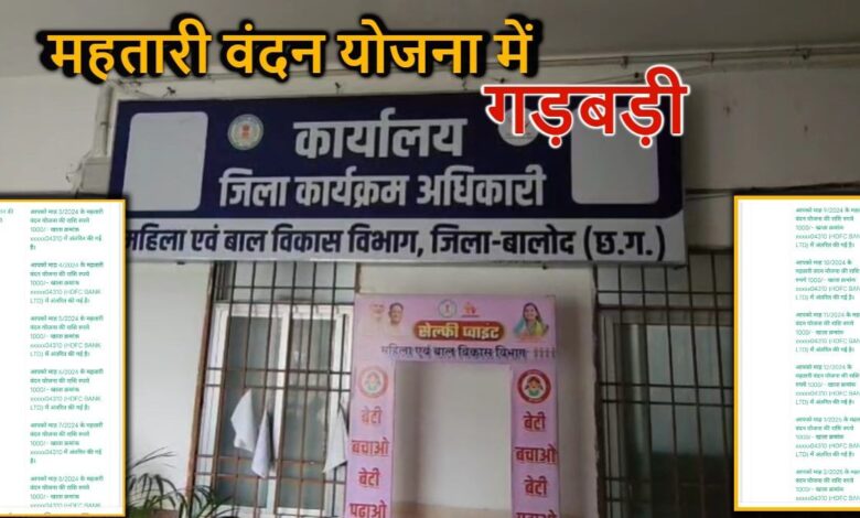 महिला कर्मी पर महतारी वंदन योजना में फर्जीवाड़े का आरोप महिला कर्मी पर महतारी वंदन योजना में फर्जीवाड़े का आरोप