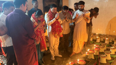 उद्योग मंत्री ने मां सर्वमंगला देवी पूजा कर खुशहाली की कामना की