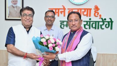 सीएम से ट्रिपल आईटी के निदेशक प्रोफेसर व्यास ने की भेट