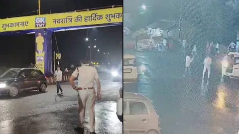 नवरात्र के दौरान डोंगरगढ़ में पुलिसकर्मी पर हमला, सीसीटीवी फुटेज आया सामने नवरात्र के दौरान डोंगरगढ़ में पुलिसकर्मी पर हमला, सीसीटीवी फुटेज आया सामने
