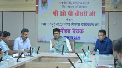 नवा रायपुर विकास बैठक: मंत्री ओपी चौधरी ने 1000 करोड़ के लक्ष्य पर जोर दिया नवा रायपुर विकास बैठक: मंत्री ओपी चौधरी ने 1000 करोड़ के लक्ष्य पर जोर दिया