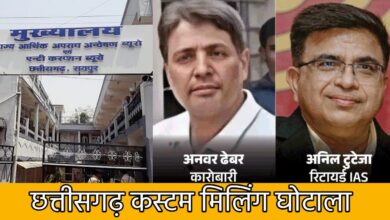 कस्टम मिलिंग घोटाले में अनवर ढेबर और अनिल टुटेजा के खिलाफ EOW ने पेश किया 1500 पन्नों का चालान कस्टम मिलिंग घोटाले में अनवर ढेबर और अनिल टुटेजा के खिलाफ EOW ने पेश किया 1500 पन्नों का चालान