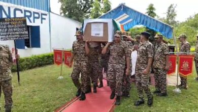 सीआरपीएफ के वीर K-9 “EGO” को सैन्य सम्मान के साथ अंतिम विदाई सीआरपीएफ के वीर K-9 “EGO” को सैन्य सम्मान के साथ अंतिम विदाई