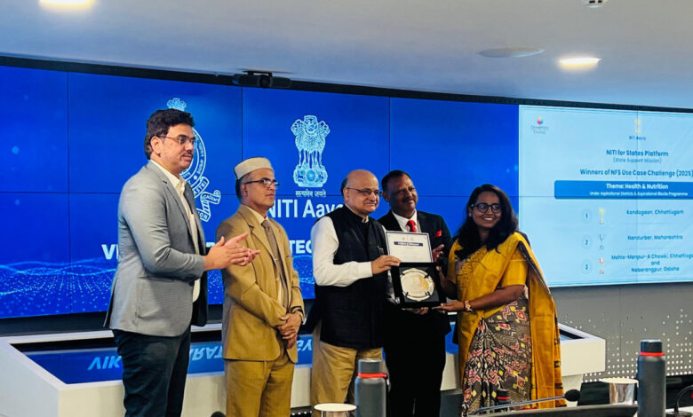 कुपोषण प्रबंधन में नवाचार के लिए मोहला–मानपुर–अंबागढ़ चौकी देश में तीसरे स्थान पर कुपोषण प्रबंधन में नवाचार के लिए मोहला–मानपुर–अंबागढ़ चौकी देश में तीसरे स्थान पर