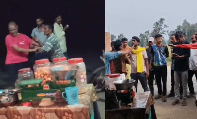 नशे में धुत पुलिसकर्मियों की चौकी के सामने पिटाई, वीडियो वायरल नशे में धुत पुलिसकर्मियों की चौकी के सामने पिटाई, वीडियो वायरल