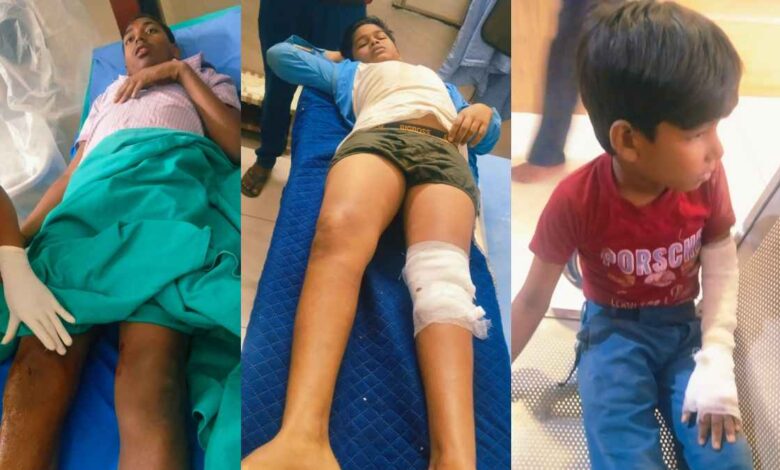 नशे में ई-रिक्शा चालक की लापरवाही 5 स्कूली बच्चे घायल