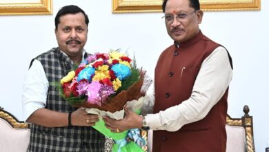 मुख्यमंत्री साय से बिहार के पथ निर्माण मंत्री नितिन नवीन ने की सौजन्य मुलाकात