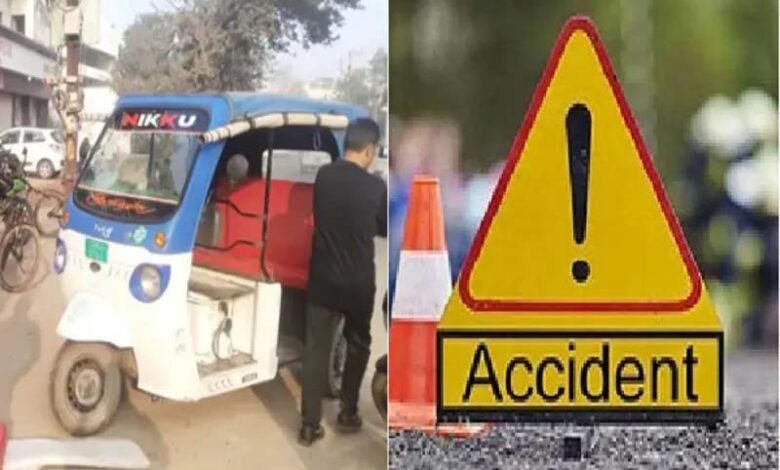 खड़े ट्रक से जा टकराया युवक, मौत, इधर पांच बच्चे घायल