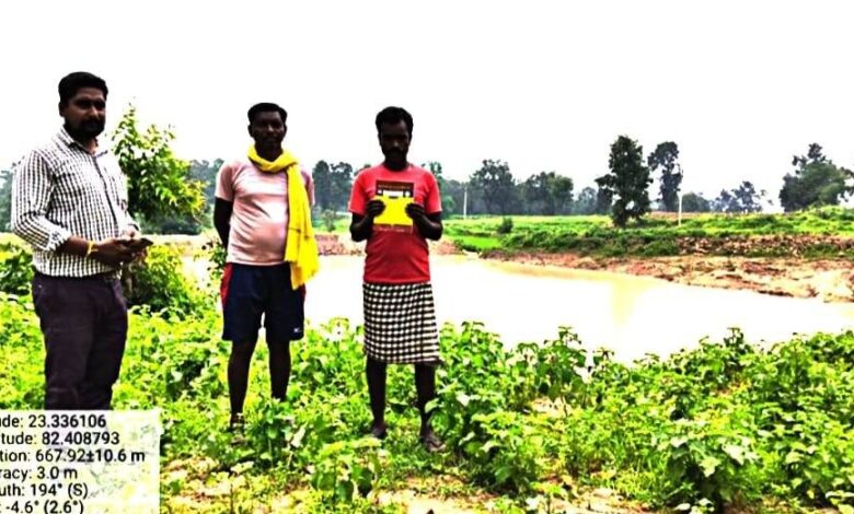 नवीन तालाब बना गांव की जीवनधारा, राधारमण नगर के ग्रामीणों के चेहरे पर लौटी मुस्कान