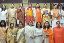 राष्ट्रगीत वंदेमातरम् का प्रदेश भाजपा महिला के साथ महापौर, आयोग व बोर्ड की नेत्रियों ने किया सामूहिक पाठ