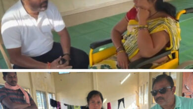 सोमवार को लगाया जायेगा आदिवासी महिला सरस्वती को आर्टिफिशियल पैर