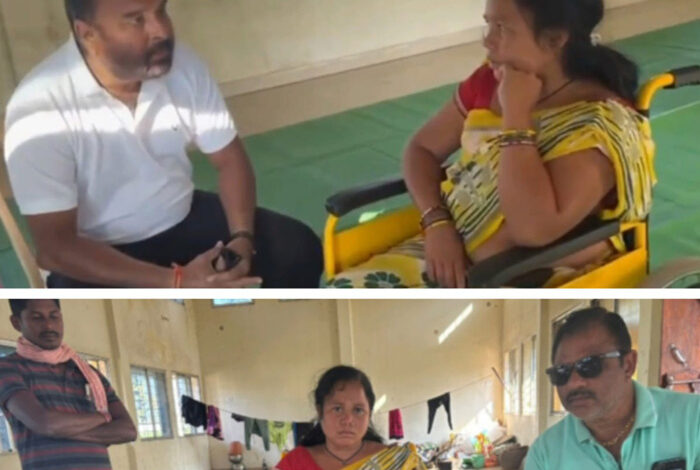 सोमवार को लगाया जायेगा आदिवासी महिला सरस्वती को आर्टिफिशियल पैर