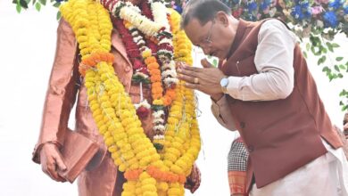 मुख्यमंत्री साय ने संविधान दिवस के अवसर पर डॉ. भीमराव अंबेडकर की प्रतिमा पर माल्यार्पण कर किया नमन