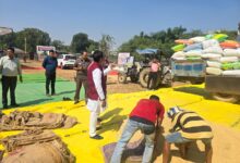 पल्ली केंद्र से धान खरीदी सत्र की शुरुआत, सहकारिता मंत्री कश्यप ने किया निरीक्षण