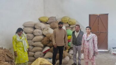 6 प्रकरणों में 218 क्विंटल धान जप्त