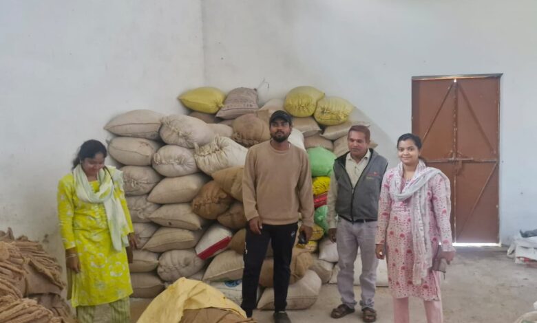 6 प्रकरणों में 218 क्विंटल धान जप्त