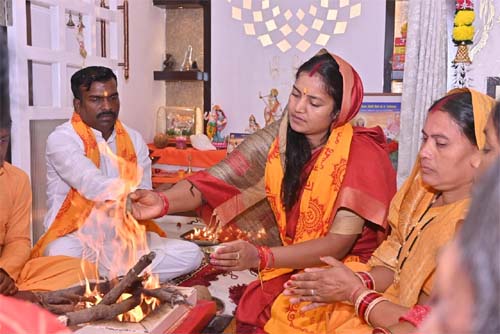 जन्मदिन के अवसर पर मंत्री राजवाड़े ने किया हवन-पूजन, प्रदेश की सुख-समृद्धि की कामना