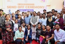 मुख्यमंत्री साय ने यूनिटी मार्च के लिए राज्य के 68 युवाओं के दल को हरी झंडी दिखाकर किया रवाना