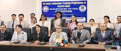 न्यायिक अधिकारियों की एक दिवसीय मिडियेशन ट्रेंनिंग सम्पन्न