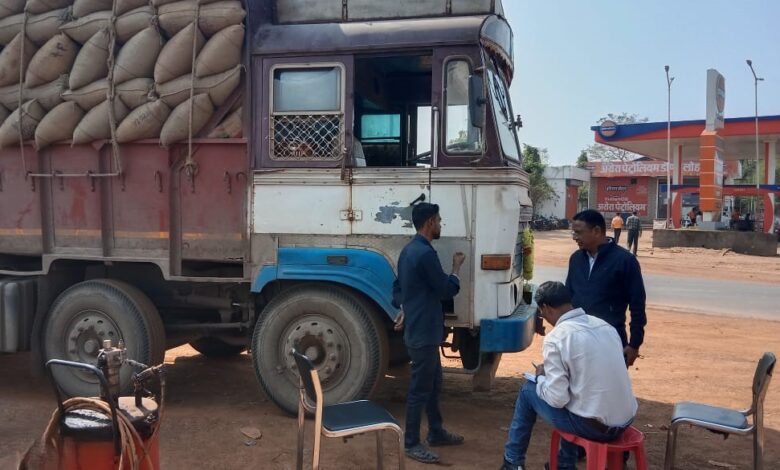 बालोद जिले में 684 क्विंटल धान जब्त