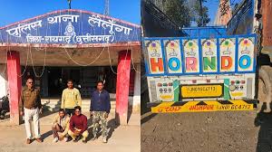 पिकअप वाहन से 10 गौवंश मुक्त, दो मवेशी तस्कर गिरफ्तार