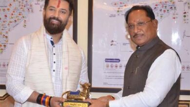 केंद्रीय मंत्री चिराग पासवान से मिले सीएम साय