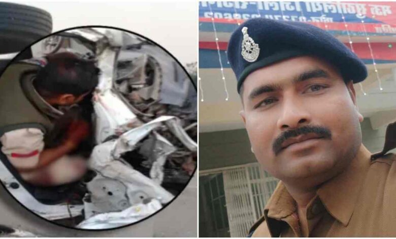 राजगढ़ में भीषण सड़क हादसा, हेड कांस्टेबल की मौत राजगढ़ में भीषण सड़क हादसा, हेड कांस्टेबल की मौत