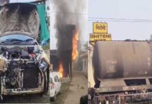 जबलपुर में घर में आग पेट्रोल-डीजल के पास हादसे का खतरा