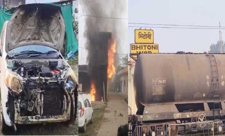 जबलपुर में घर में आग पेट्रोल-डीजल के पास हादसे का खतरा