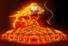 जबलपुर कलाकार का डिजिटल आर्ट: श्रीराम मंदिर पर भव्य धर्म ध्वजा