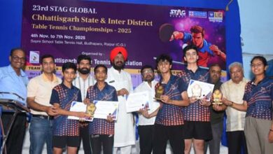 राज्य व अंतर जिला टेबल टेनिस प्रतियोगिता में रायपुर ने जीते सर्वाधिक 10 खिताब राज्य व अंतर जिला टेबल टेनिस प्रतियोगिता में रायपुर ने जीते सर्वाधिक 10 खिताब