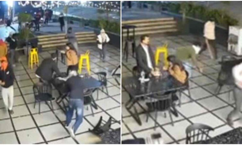 भोपाल में नकाबपोश बदमाशों का कैफे पर हिंसक हमला