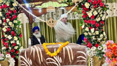 गुरु तेग बहादुर जी की 350वीं शहादत की शताब्दी पर अम्बिकापुर गुरुद्वारा में विशेष कीर्तन समागम