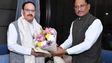 केंद्रीय मंत्री नड्डा से मिले सीए साय