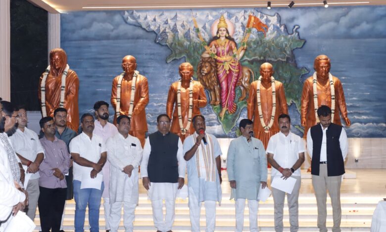 भाजपा प्रदेश कार्यालय में वन्देमातरम् गीत गायन का पूर्वाभ्यास हुआ