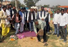 मंत्री अग्रवाल ने उदयपुर में हायर सेकेंडरी स्कूल भवन और दो सड़कों के निर्माण कार्यों का किया भूमि पूजन