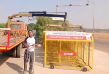 छत्तीसगढ़ स्टेट क्रिकेट संघ ने रायपुर पुलिस को सौंपा 200 लोहे का स्टापर